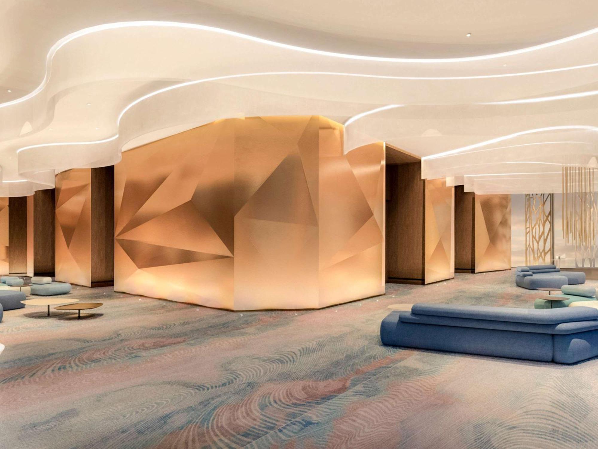 Moevenpick Hotel & Apartments Ghala Maskat Exterior foto The lobby of the hotel